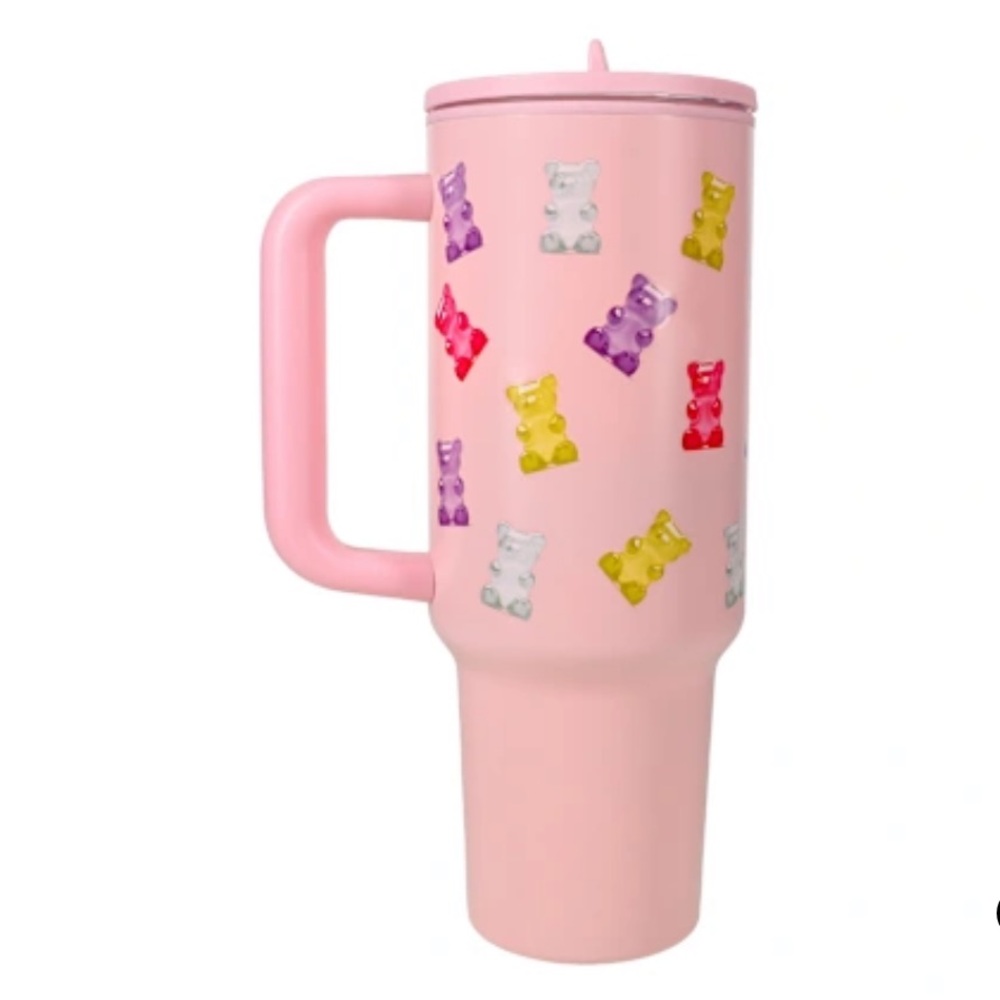 40oz Pink Gummy Bear Tumbler - Picture 3 of 5